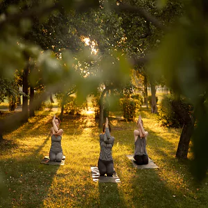 Ganga Realty Nandaka Amenities - Yoga Lawn